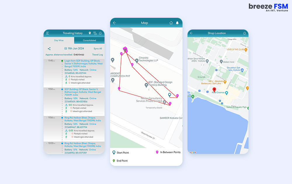Field Sales GPS Tracking